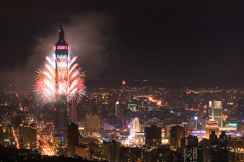 Taipei 101 on New Years Eve!