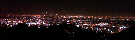 view from hollywood hills