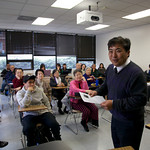 Professor Shinagawa introduces us to his Asian-American Film Studies class.
