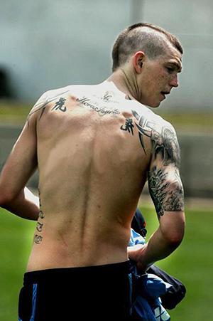Denmark's DANIEL AGGER- err I have a thing for tattoos.