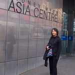 Rae outside the Sidney Myer Asia Centre.