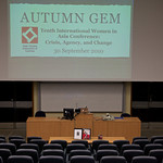 Getting ready for the Autumn Gem screening.